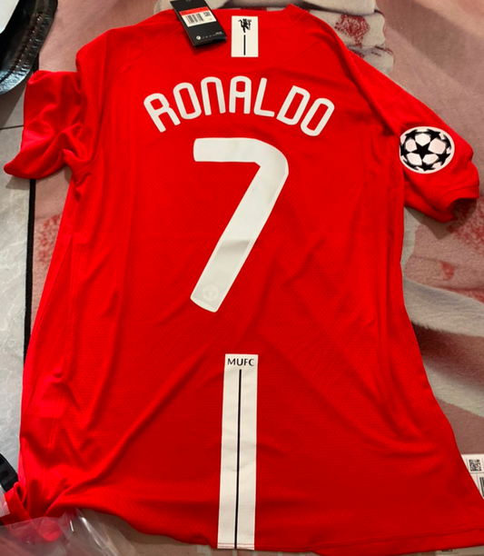 Camiseta Manchester United Local 2007-08 Final Champions