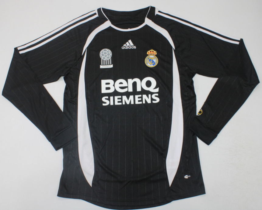 Camiseta manga larga Real Madrid 2006/07 Visitante