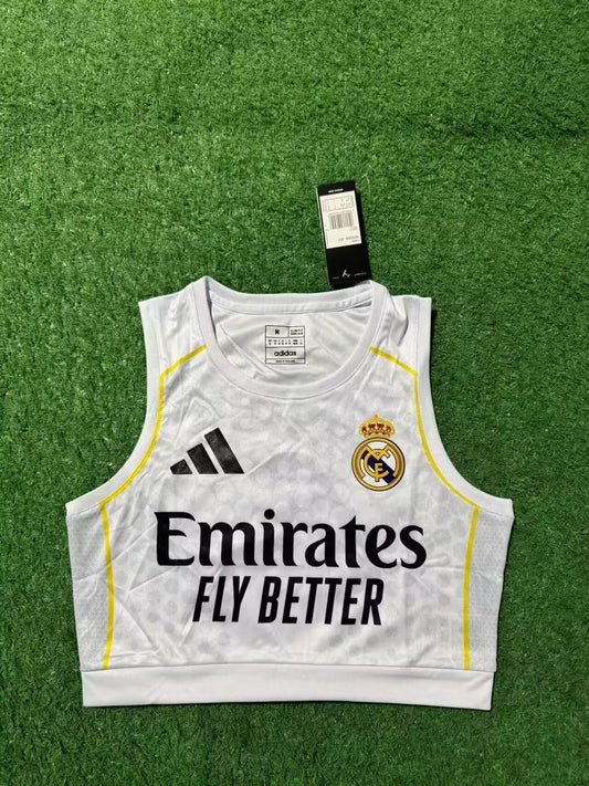 Top Mujer Real Madrid 25/26 versión jugador (tallas S-XL)