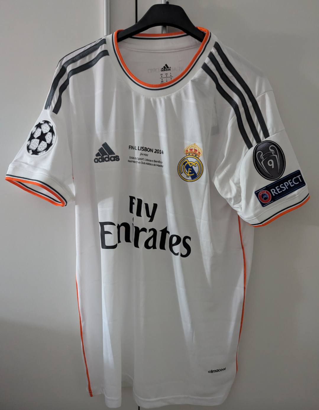 Camiseta Real Madrid 2013/2014 Final Lisboa (tallas S-2XL)