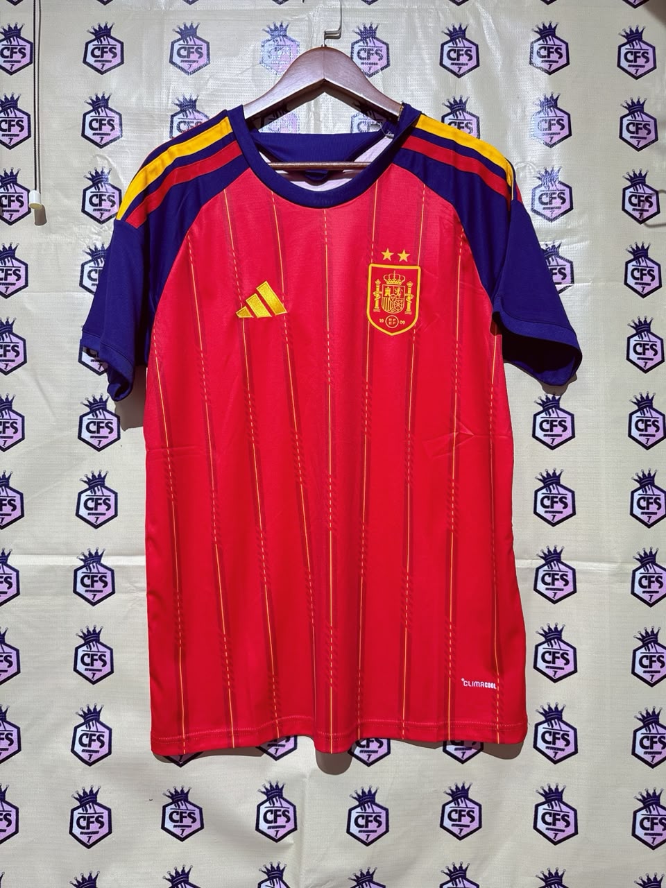 Camiseta España dos estrellas Local Mundial 2026 (Tallas S-4XL)