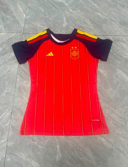 Camiseta España version mujer dos estrellas Local Mundial 2026 (mirar foto medidas)