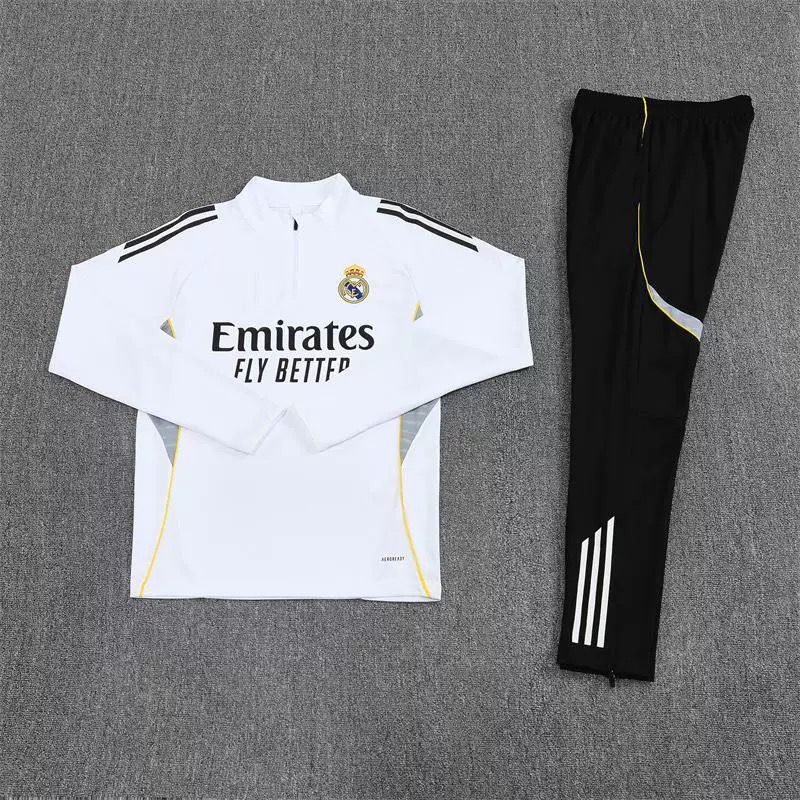 Chandal Real Madrid Blanco/Negro (tallas adulto y nños)